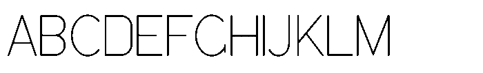 Sign Art Monoline JNL Regular Font UPPERCASE
