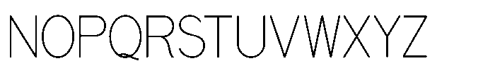 Sign Art Monoline JNL Regular Font UPPERCASE