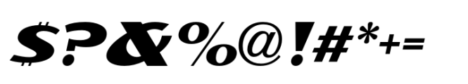 Sign Lettering JNL Oblique Font OTHER CHARS