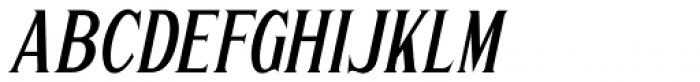 Sign Letters Oblique JNL Font LOWERCASE