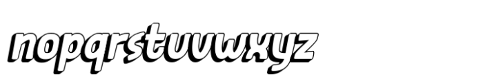 Sign Ron Italic Shadow Font LOWERCASE