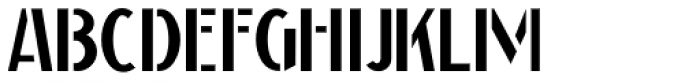 Sign Stencil JNL Font UPPERCASE