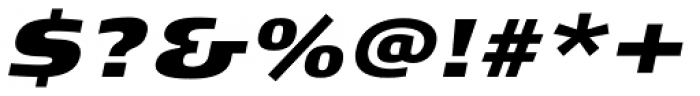Signa Pro-Extd ExtraBlack Italic Font OTHER CHARS