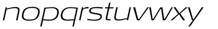 Signa Pro-Extd ExtraLight Italic Font LOWERCASE