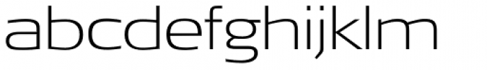 Signa Pro-Extd ExtraLight Font LOWERCASE