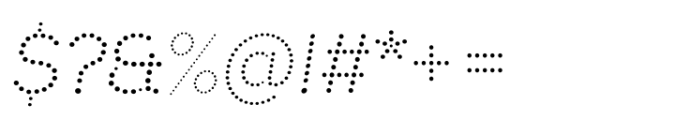 Signage Italic Font OTHER CHARS