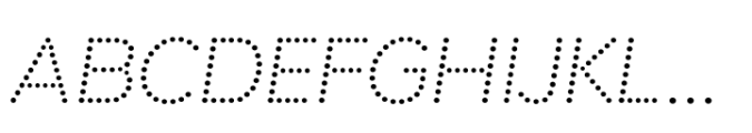 Signage Italic Font UPPERCASE