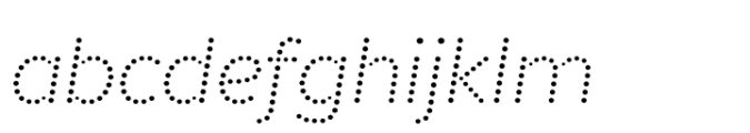 Signage Italic Font LOWERCASE