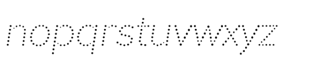Signage Light Italic Font LOWERCASE