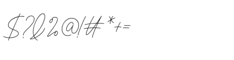 Signaline Font OTHER CHARS