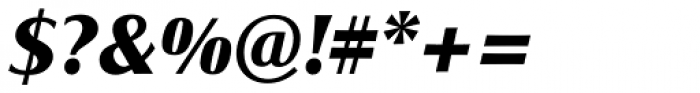 Signata BQ Bold Italic Font OTHER CHARS