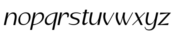 Signate Grotesk Italic Font LOWERCASE