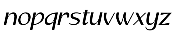 Signate Grotesk Medium Italic Font LOWERCASE