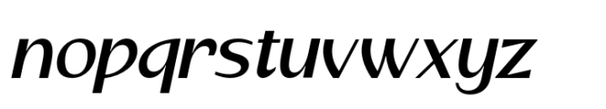 Signate Grotesk Semi Bold Italic Font LOWERCASE