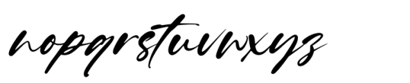 Signatural Font LOWERCASE