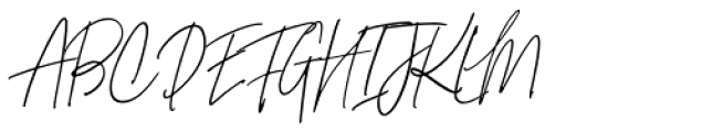 Signature Collection Italic Font UPPERCASE
