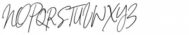 Signature Collection Italic Font UPPERCASE