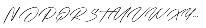 Signature Present Font UPPERCASE