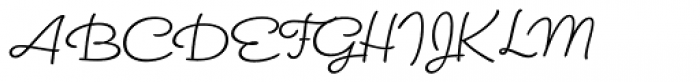 Signature Script Font UPPERCASE