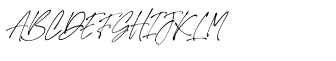 Signature Zetterd Italic Font UPPERCASE