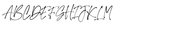 Signature Zetterd Regular Font UPPERCASE