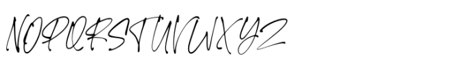 Signature Zetterd Regular Font UPPERCASE