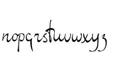 Signature of Incognito Regular Font LOWERCASE