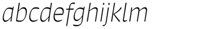 Signo Thin Italic Font LOWERCASE