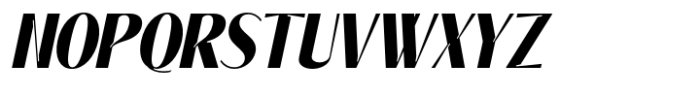 Signora Classica Black Condensed Slant Sans Font UPPERCASE