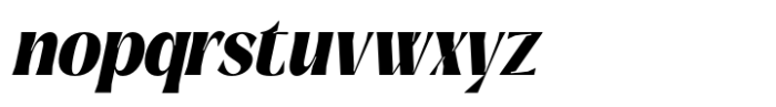 Signora Classica Black Condensed Slant Font LOWERCASE