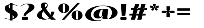 Signora Classica Black Expanded Sans Font OTHER CHARS