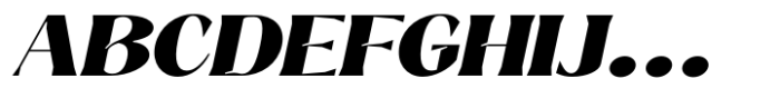 Signora Classica Black Expanded Slant Font UPPERCASE
