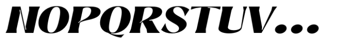 Signora Classica Black Expanded Slant Font UPPERCASE