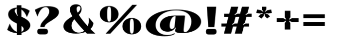 Signora Classica Black Expanded Font OTHER CHARS