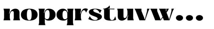 Signora Classica Black Expanded Font LOWERCASE