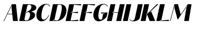 Signora Classica Black Slant Sans Font UPPERCASE