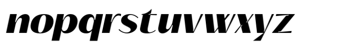 Signora Classica Black Slant Sans Font LOWERCASE
