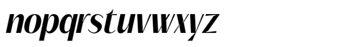Signora Classica Bold Condensed Slant Sans Font LOWERCASE