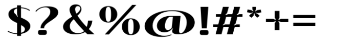Signora Classica Bold Expanded Sans Font OTHER CHARS