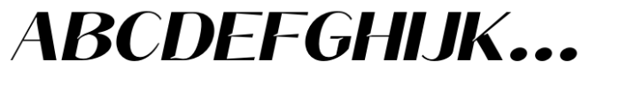 Signora Classica Bold Expanded Slant Sans Font UPPERCASE