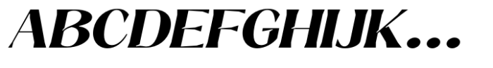 Signora Classica Bold Expanded Slant Font UPPERCASE