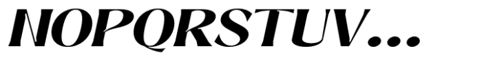 Signora Classica Bold Expanded Slant Font UPPERCASE