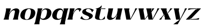 Signora Classica Bold Expanded Slant Font LOWERCASE