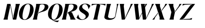 Signora Classica Bold Slant Font UPPERCASE