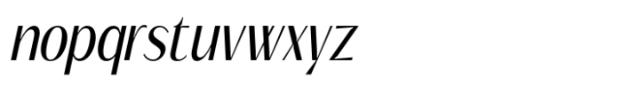 Signora Classica Condensed Slant Sans Font LOWERCASE
