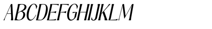 Signora Classica Condensed Slant Font UPPERCASE