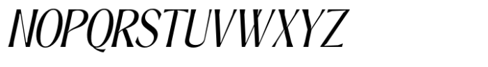 Signora Classica Condensed Slant Font UPPERCASE