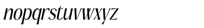 Signora Classica Condensed Slant Font LOWERCASE