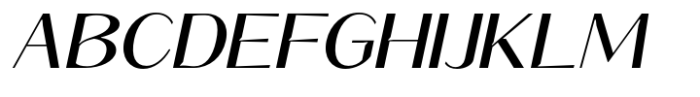 Signora Classica Expanded Slant Sans Font UPPERCASE
