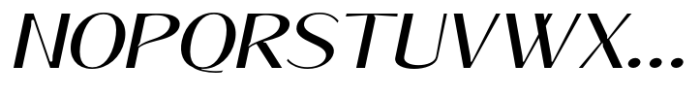 Signora Classica Expanded Slant Sans Font UPPERCASE